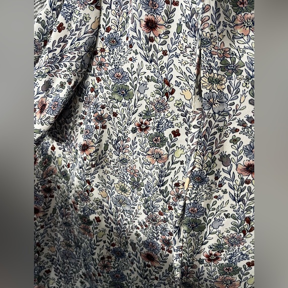 Chiffon Floral Boho Blouse - Picture 2 of 5